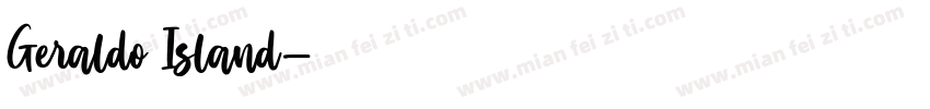Geraldo Island字体转换